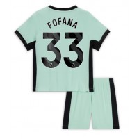Chelsea Wesley Fofana #33 Tredje Tröja Barn 2023-24 Kortärmad (+ Korta byxor)